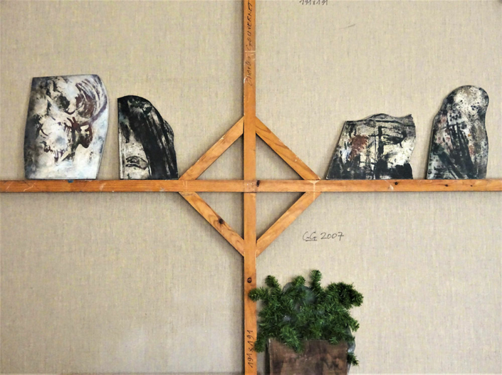 Découpage, chassis, toile 2017